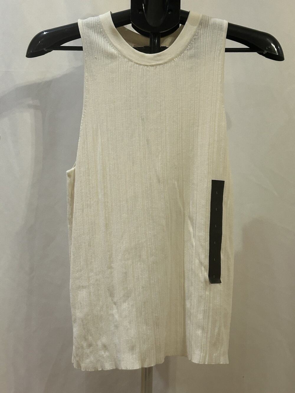 NWT Banana Republic Ribbed Cream Tank Top size L
